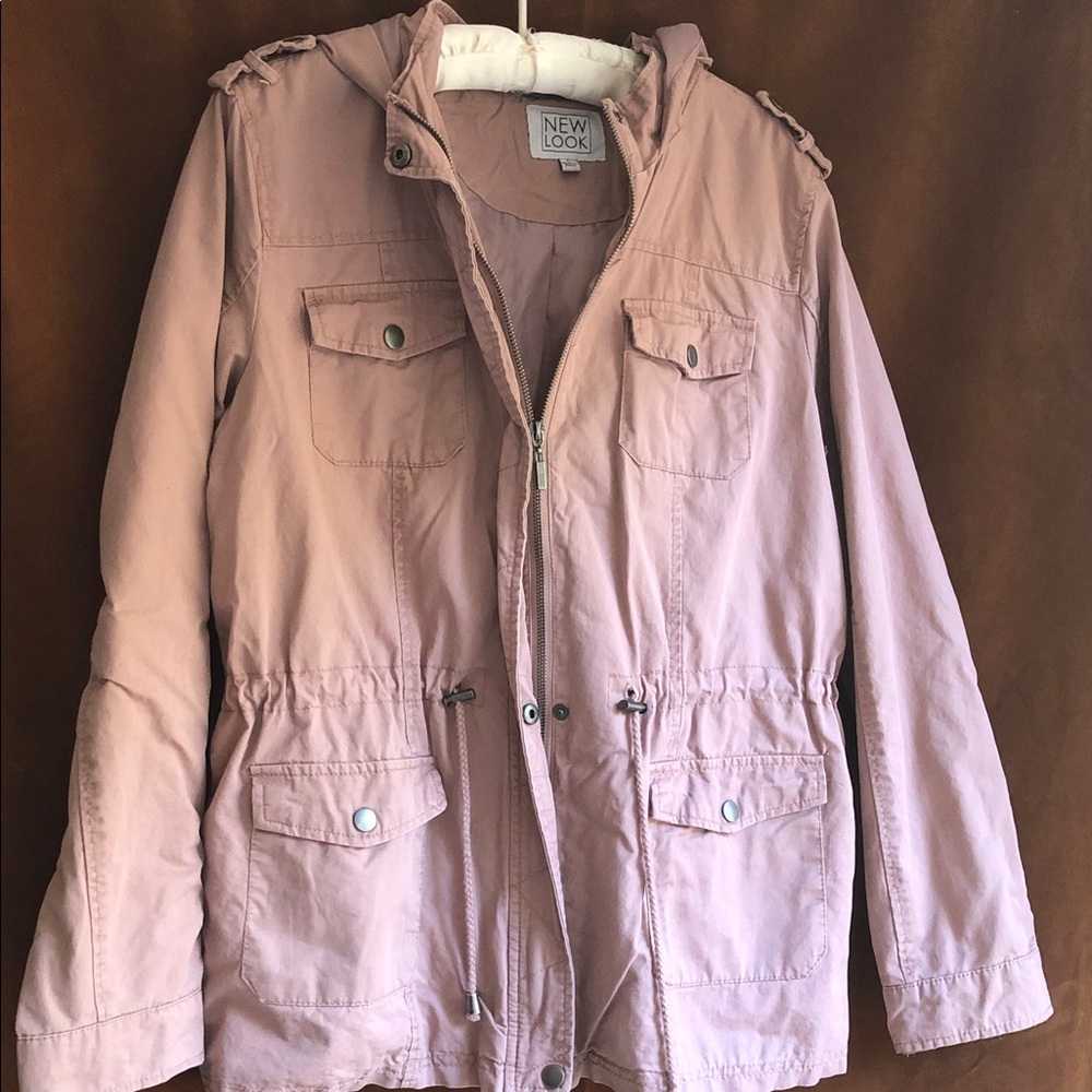 New Look Mauve Utility Jacket with Hood